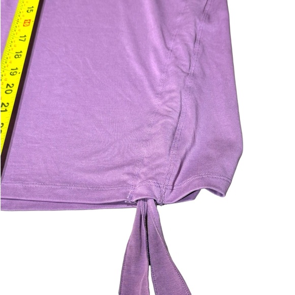 Lululemon Womens Crew Top 8 Side Cinch Long Sleeve Purple Relax Fit Breathable - Picture 8 of 12